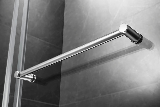 Elegant 66'' * 76'' Frameless Shower Door (Brushed Nickel)