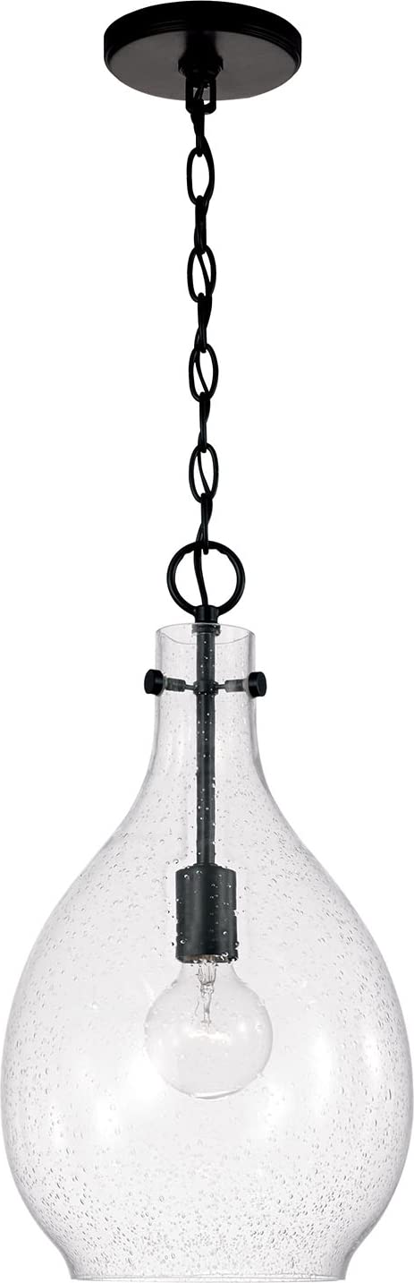 Capital Lighting 349011MB Brentwood 1 Light Pendant Matte Black