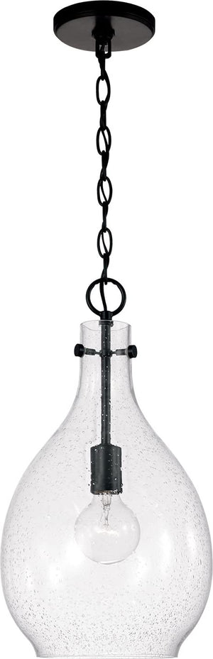 Capital Lighting 349011MB Brentwood 1 Light Pendant Matte Black