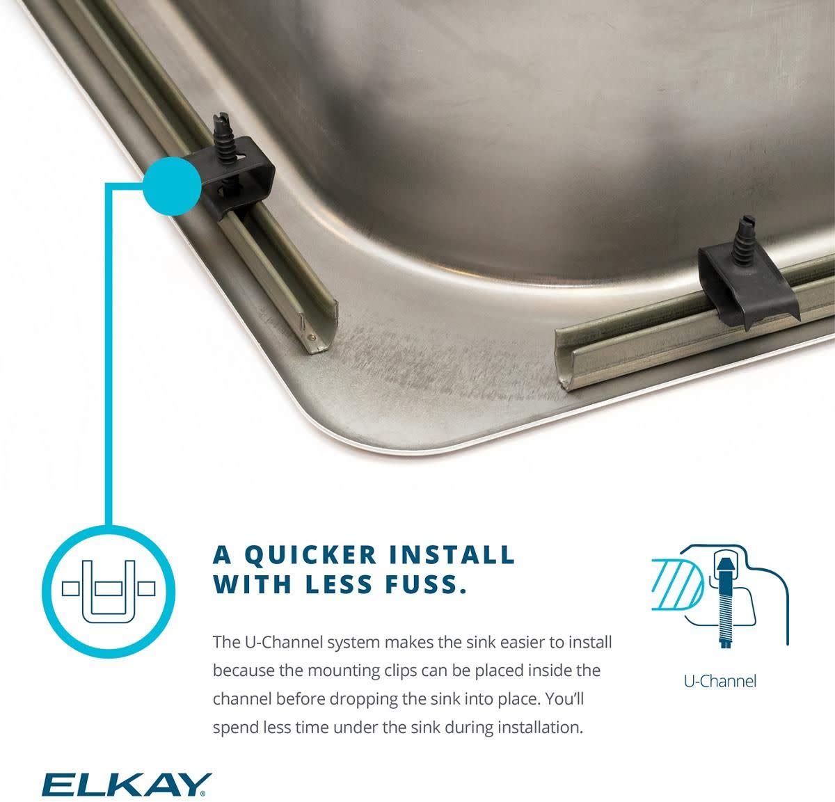 Elkay LRS33223 Sink, Stainless Steel