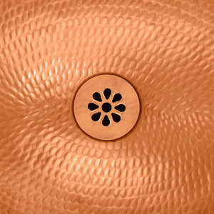 Premier Copper Products D-207PC 1.5-Inch Non-Overflow Grid Bathroom Sink Drain, Polished Coppe