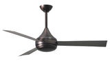 Matthews Fan DA-BB-BS Donaire wet location 3-Blade paddle fan constructed of 316 Marine Grade Stainless Steel