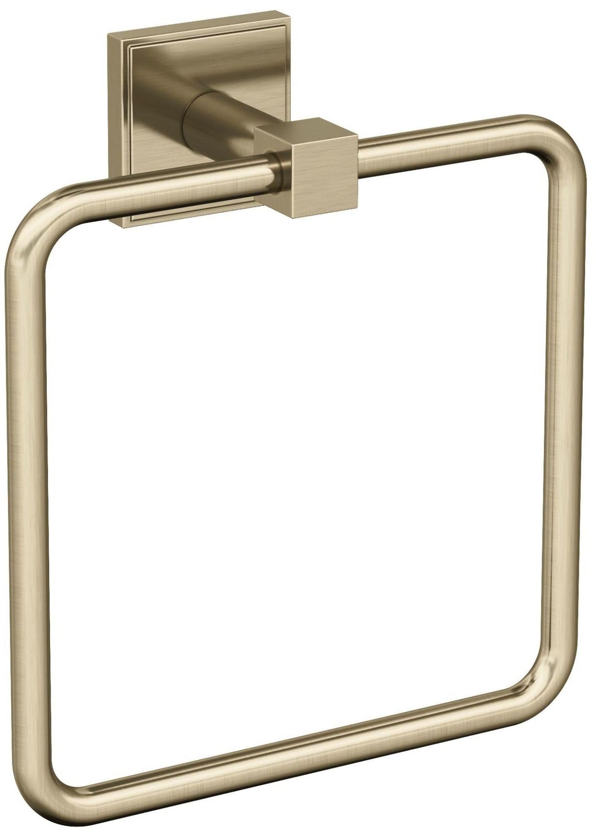 Amerock BH36072BBZ Golden Champagne Towel Ring 7-1/16 in (179 mm) Length Towel Holder Appoint Hand Towel Holder for Bathroom Wall Small Kitchen Towel Holder Bath Accessories