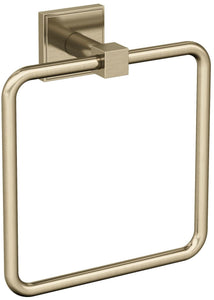 Amerock BH36072BBZ Golden Champagne Towel Ring 7-1/16 in (179 mm) Length Towel Holder Appoint Hand Towel Holder for Bathroom Wall Small Kitchen Towel Holder Bath Accessories