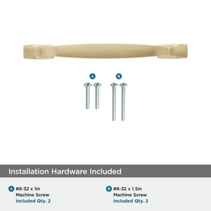 Amerock Cabinet Pull Champagne Bronze 5-1/16 inch (128 mm) Center to Center Highland Ridge 1 Pack Drawer Pull Drawer Handle Cabinet Hardware