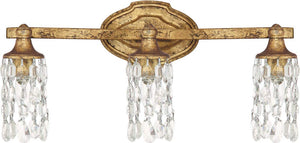 Capital Lighting 8523AG-CR Blakely 3 Light Vanity Antique Gold