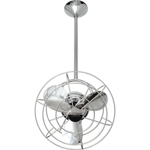 Matthews Fan BD-CR-MTL Bianca Direcional ceiling fan in Polished Chrome finish with metal blades.