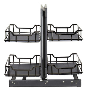 Hardware Resources SWS-BCFH15BN 15" Black Nickel STORAGE WITH STYLE® Full-Height Blind Corner Organizer
