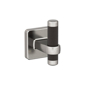 Amerock BH36563G10ORB Brushed Nickel/Oil-Rubbed Bronze Single Robe Hook 2-11/16 in. (68 mm) Length Towel Holder Esquire Towel Hook for Bathroom Bathroom Hardware Bath Accessories