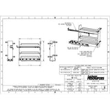 Hardware Resources DBPO-8SC 8" "No Wiggle" Soft-close Under Drawer Base Pullout