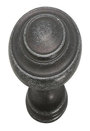 Amerock Cabinet Knob Wrought Iron Dark 1-5/16 inch (33 mm) Diameter Inspirations 1 Pack Drawer Knob Cabinet Hardware