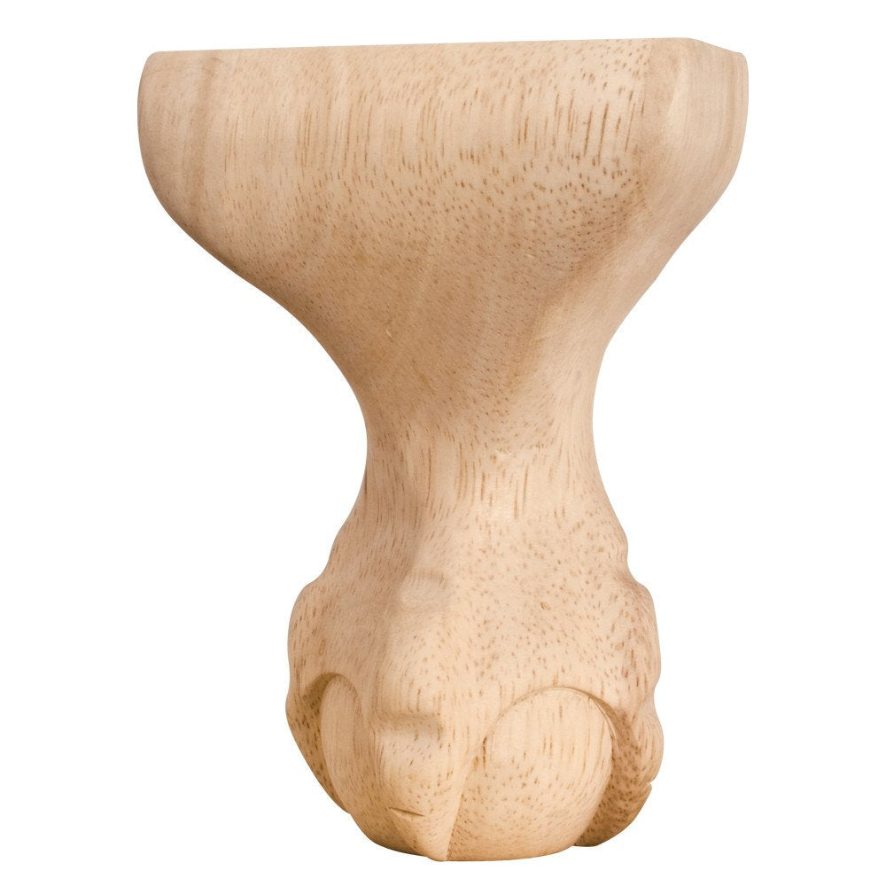 Hardware Resources WLC60MP 4-1/4" W x 2-3/4" D x 6" H Maple Center Ball & Claw Leg