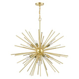 Tribeca 9 Light Foyer in Soft Gold with Polished Brass (46176-33)