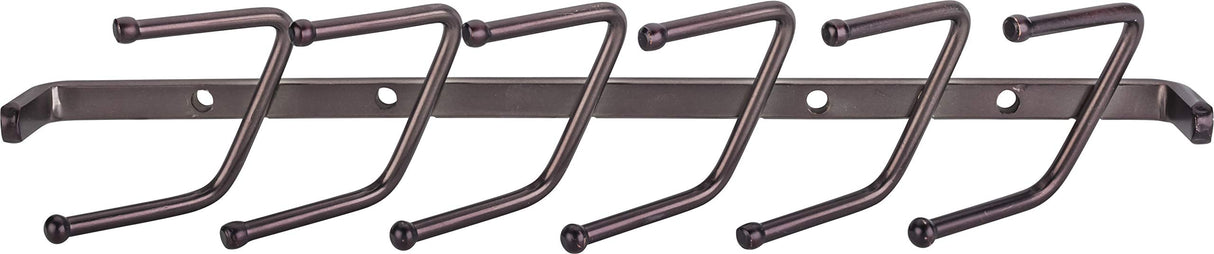 Hardware Resources 296T-DBAC Brushed Oil Rubbed Bronze Screw-Mount Tie Rack