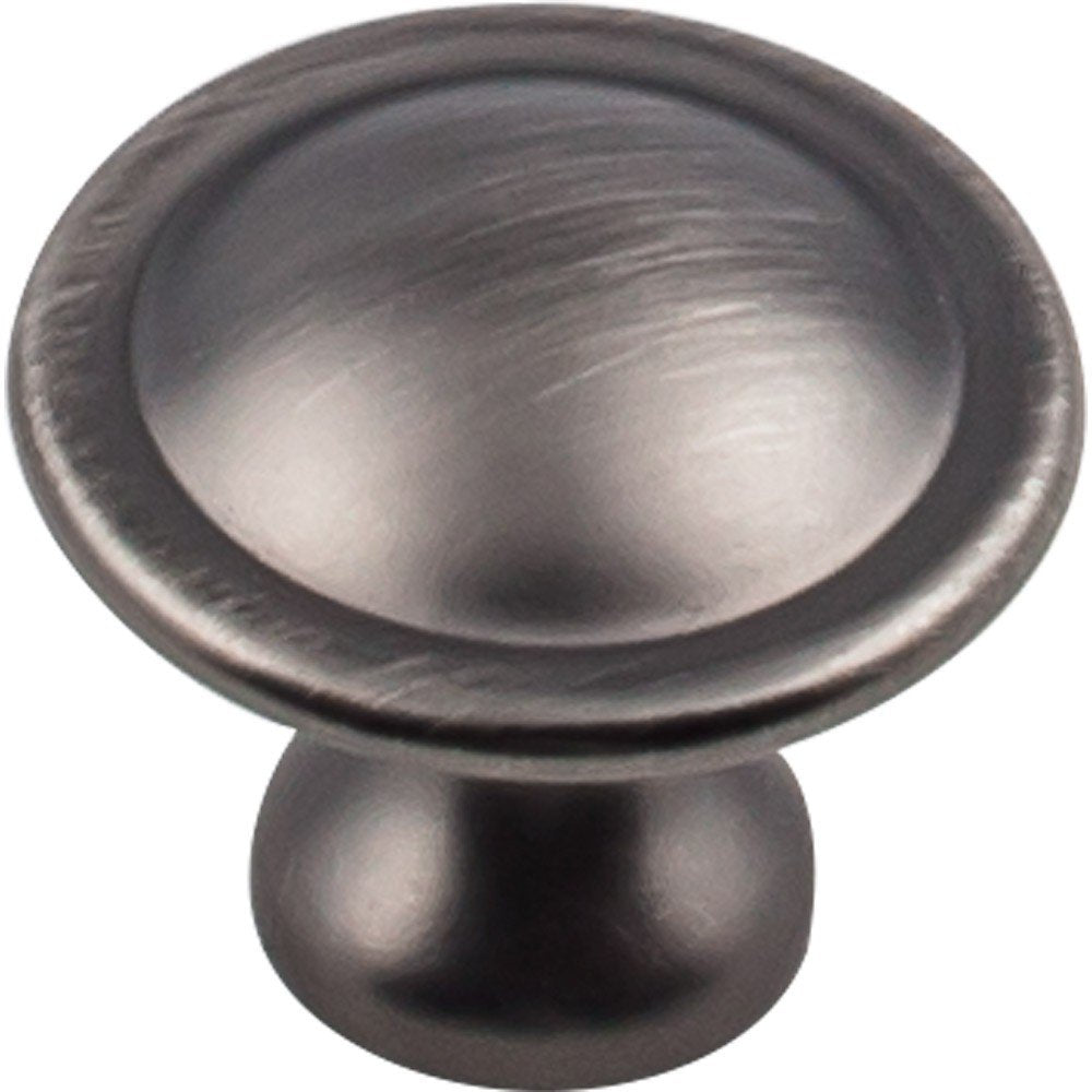 Elements 647BNBDL 1-1/8" Diameter Brushed Pewter Button Watervale Cabinet Mushroom Knob