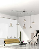 Kuzco CNM13AC-BK 13 Head MULTI-PENDANT CANOPY SSL/SVT BLACK
