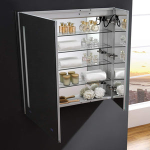 Fresca FMC013636 Fresca Tiempo 36" Wide x 36" Tall Bathroom Medicine Cabinet w/ LED Lighting & Defogger