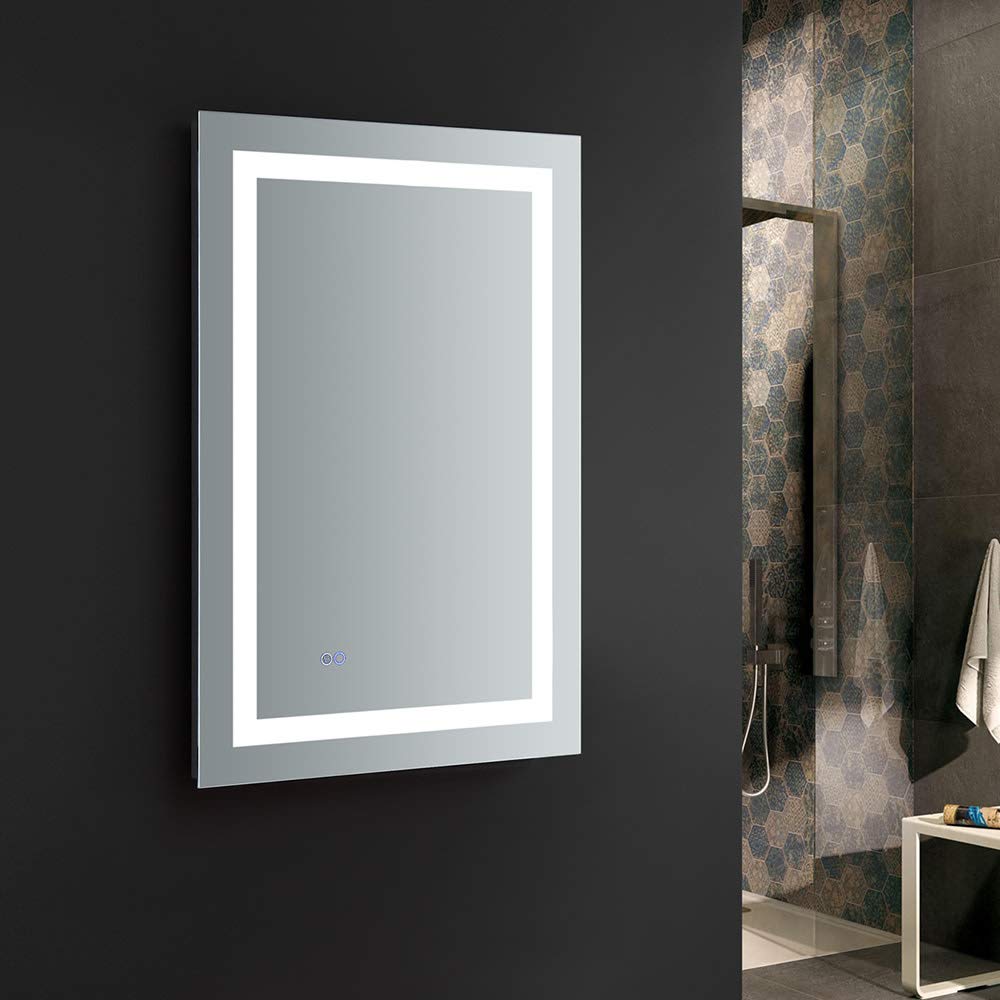Fresca FMR022436 Fresca Santo 24" Wide x 36" Tall Bathroom Mirror w/ LED Lighting and Defogger
