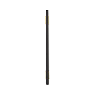 Amerock Cabinet Pull Brushed Gold/Matte Black 7-9/16 inch (192 mm) Center to Center Urbanite 1 Pack Drawer Pull Drawer Handle Cabinet Hardware