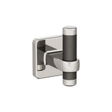 Amerock BH36563PNGM Polished Nickel/Gunmetal Single Robe Hook 2-11/16 in. (68 mm) Length Towel Holder Esquire Towel Hook for Bathroom Bathroom Hardware Bath Accessories