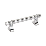 Amerock Cabinet Pull Polished Chrome 3-3/4 inch (96 mm) Center to Center Davenport 1 Pack Drawer Pull Drawer Handle Cabinet Hardware