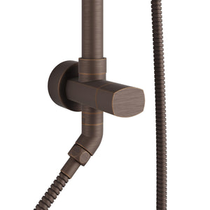 PULSE ShowerSpas 1011-lll-ORB Kauai III Shower System, with 8" Rain Showerhead, 5-Function Hand Shower, Adjustable Slide Bar and Soap Dish, Oil-Rubbed Bronze