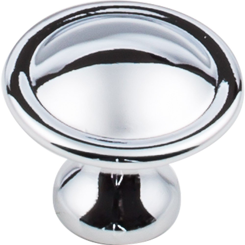 Elements 647PC 1-1/8" Diameter Polished Chrome Button Watervale Cabinet Mushroom Knob
