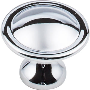 Elements 647PC 1-1/8" Diameter Polished Chrome Button Watervale Cabinet Mushroom Knob