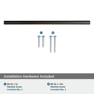 Amerock Cabinet Pull Black Bronze 7-9/16 inch (192 mm) Center to Center Bar Pulls 1 Pack Drawer Pull Drawer Handle Cabinet Hardware