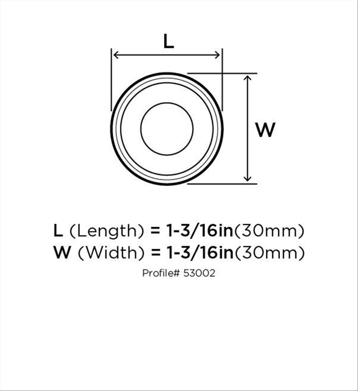 Amerock Cabinet Knob Satin Nickel 1-3/16 inch (30 mm) Diameter Everyday Heritage 10 Pack Drawer Knob Cabinet Hardware