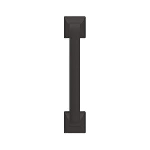 Amerock Cabinet Pull Matte Black 3-3/4 inch (96 mm) Center-to-Center Ville 1 Pack Drawer Pull Cabinet Handle Cabinet Hardware