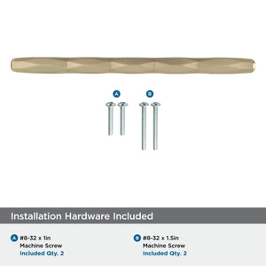 Amerock Cabinet Pull Golden Champagne 6-5/16 inch (160 mm) Center to Center St. Vincent 1 Pack Drawer Pull Drawer Handle Cabinet Hardware