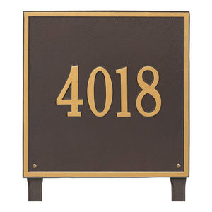 Whitehall 2119OG - Personalized Square Plaque - Estate - Lawn - 1 line