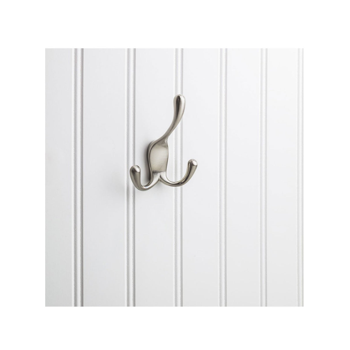 Elements YT40C-400SN 4" Satin Nickel Large Concealed Triple Prong Wall Mounted Hook