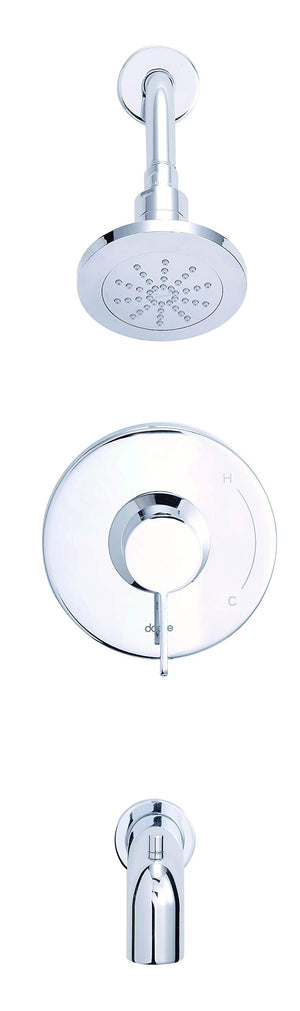 Gerber D511030TC Chrome Amalfi Tub & Shower Trim Kit, 1.75GPM