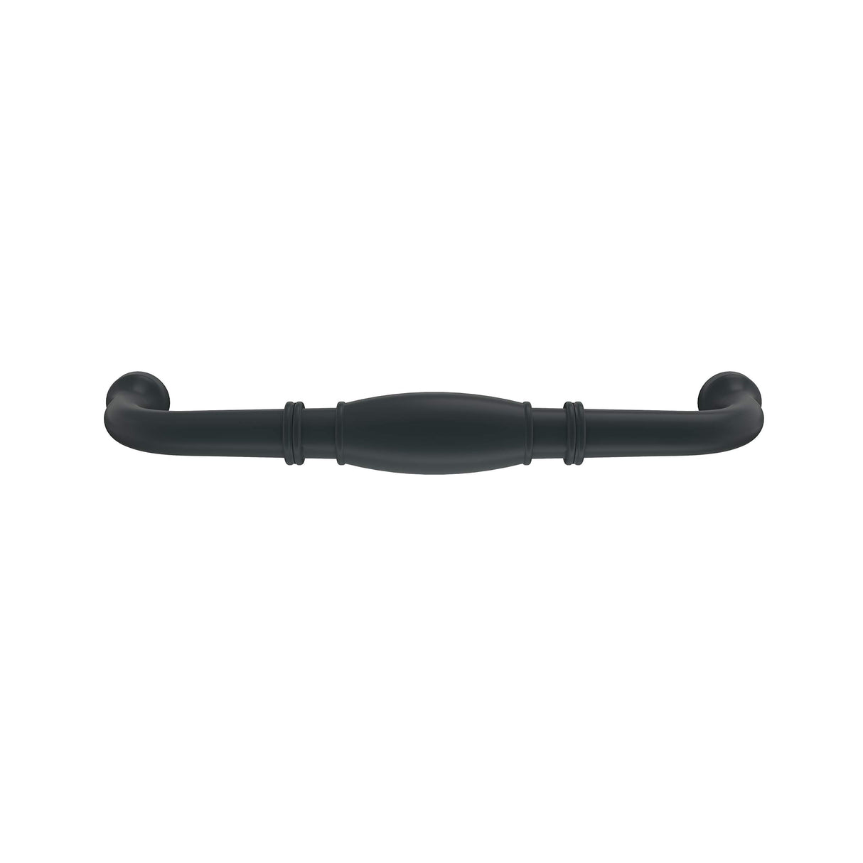 Amerock Cabinet Pull Matte Black 6-5/16 inch (160 mm) Center-to-Center Granby 1 Pack Drawer Pull Drawer Handle Cabinet Hardware