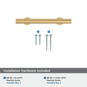 Amerock BP37390CZ Champagne Bronze Cabinet Pull 3 in (76 mm) Center-to-Center Cabinet Handle Radius Drawer Pull Kitchen Cabinet Handle Furniture Hardware