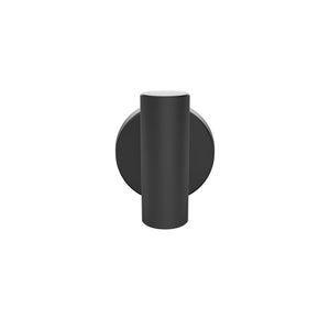 Amerock BH26542MB Matte Black Single Robe Hook 2-1/4 in. (57 mm) Length Towel Holder Arrondi Towel Hook for Bathroom Bathroom Hardware Bath Accessories