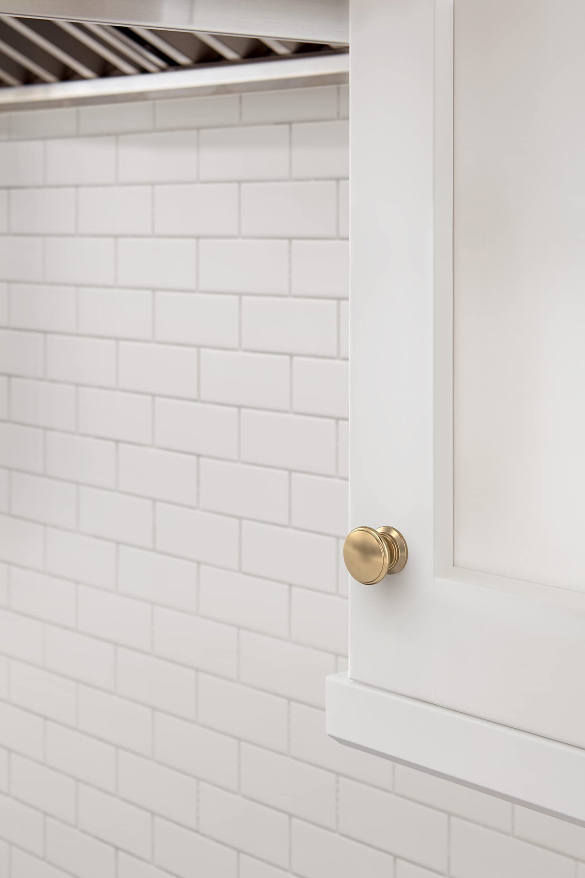 Amerock Cabinet Knob |Champagne Bronze 1-1/4 in (32 mm) Diameter Drawer Knob Ravino Kitchen and Bath Hardware Furniture Hardware