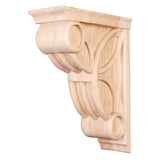 Hardware Resources COR6-2CH 3" W x 8" D x 10" H Cherry Celtic Weave Art Deco Corbel