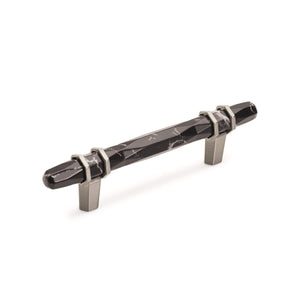 Amerock BP36648MBKG10 Carrione Cabinet Pull, 3-3/4 in (96 mm) Center-to-Center, Marble Black/Satin Nickel