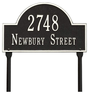 Whitehall 1106BW - Arch Marker - Standard Lawn - Two Line