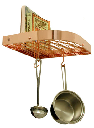 Enclume PR7A CP Large 16" Corner Wall Pot Rack w/ 12 Hooks CP