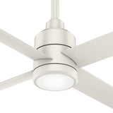 Hunter Trak Indoor / Outdoor Ceiling Fan with LED Light and Wall Control, 84", White