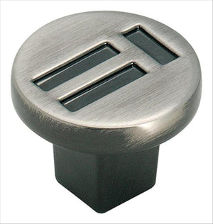 Amerock BP4421PWT Evolutions 1-1/4 in (32 mm) Diameter Pewter Cabinet Knob