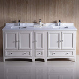 Fresca FCB20-301230ES-CWH-U Double Sink Cabinets with Sinks