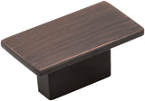 Jeffrey Alexander 81021DBAC 1-9/16" Overall Length Brushed Oil Rubbed Bronze Rectangle Mirada Cabinet Knob