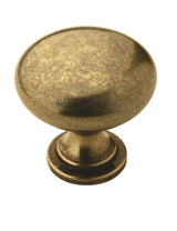 Amerock Cabinet Knob Burnished Brass 1-1/4 inch (32 mm) Diameter Edona 1 Pack Drawer Knob Cabinet Hardware