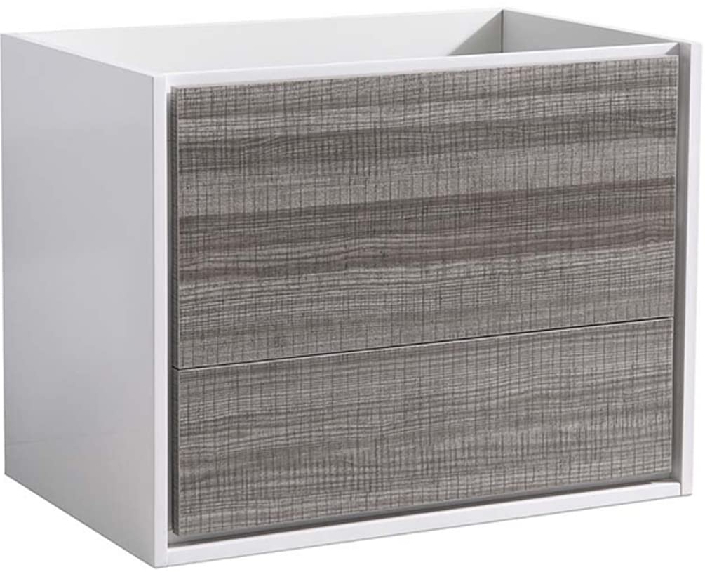 Fresca FCB9230HA Fresca Catania 30" Glossy Ash Gray Wall Hung Modern Bathroom Cabinet