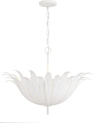 Capital Lighting 349541XW Eden 4 Light Pendant Textured White